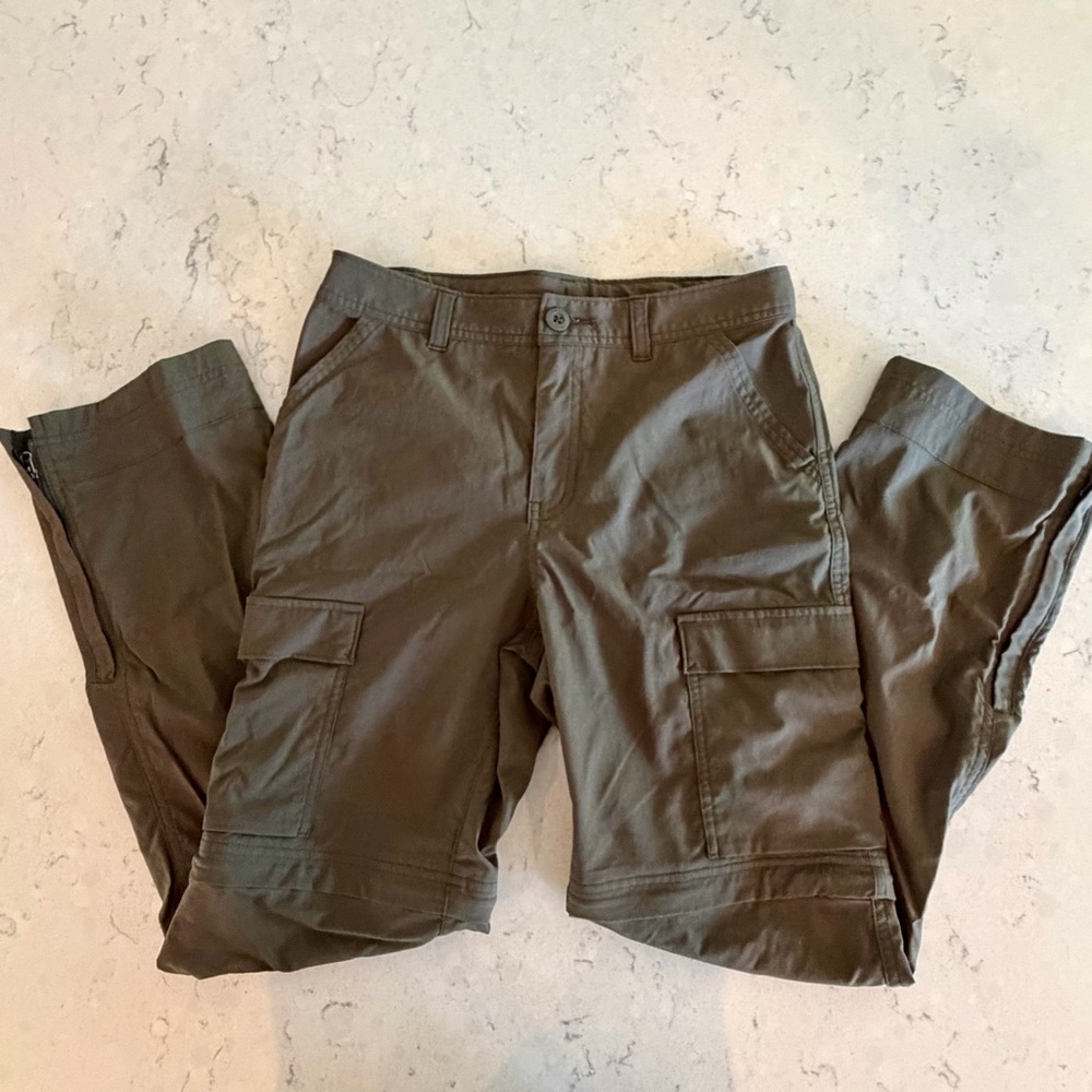 REI Sahara Convertible Hiking Pants/Shorts - Boys Large (14-16) - Green - Picture 4 of 8